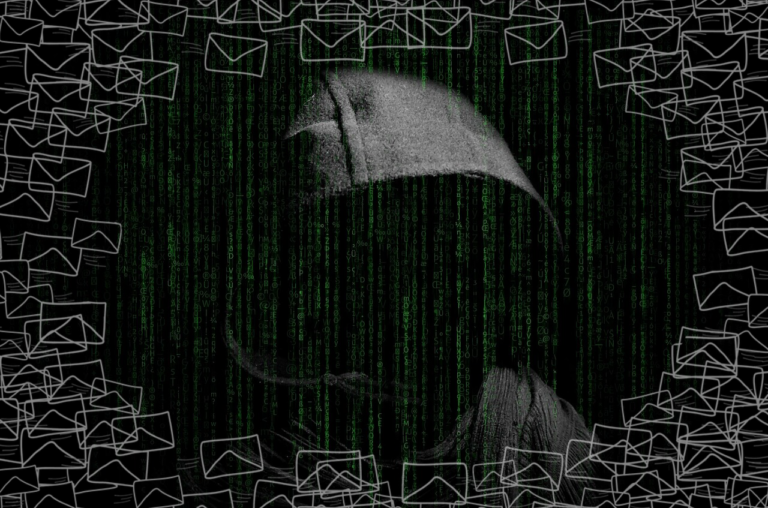 hacker with spam